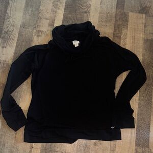 Everlast Women's XL Black Cowl Neck Athletic Pullover Top with Thumbholes